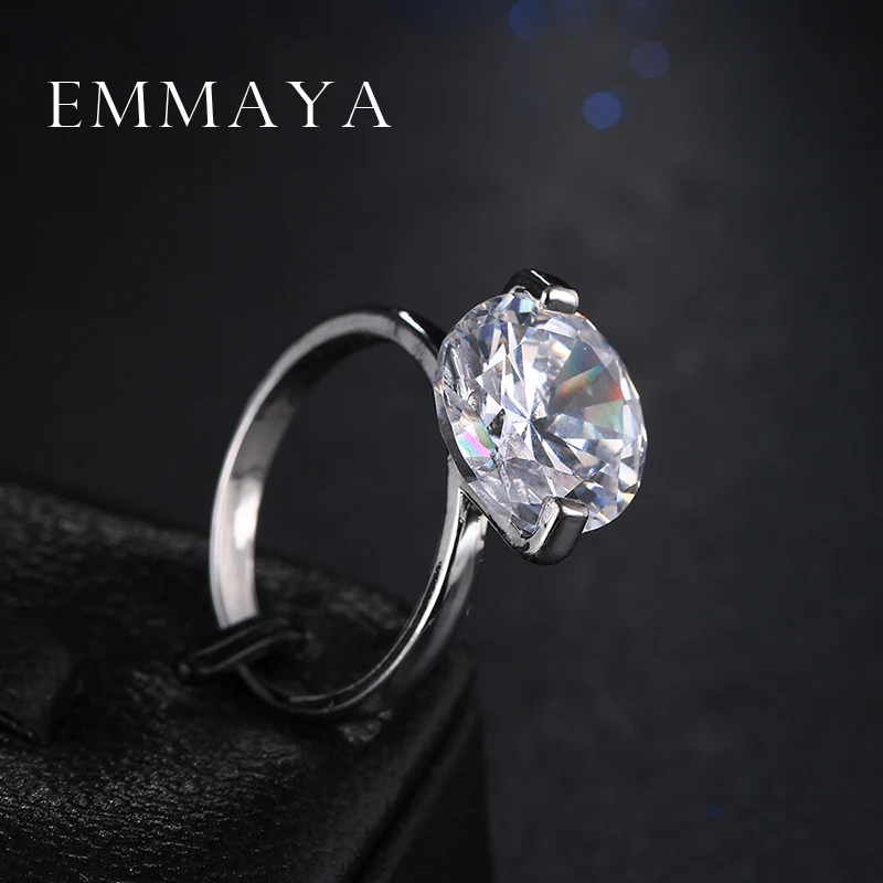 Emmaya оптовая продажа обручальное кольцо с двумя зубцами ювелирные изделия AAA