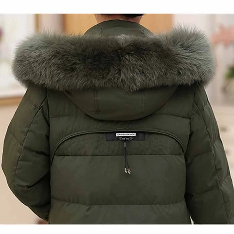 Высокое качество, большие размеры, XL-12XL, зимние парки для женщин, длинное пальто, утепленная верхняя одежда с капюшоном и воротником из искусственного меха, 160 кг, можно носить 178
