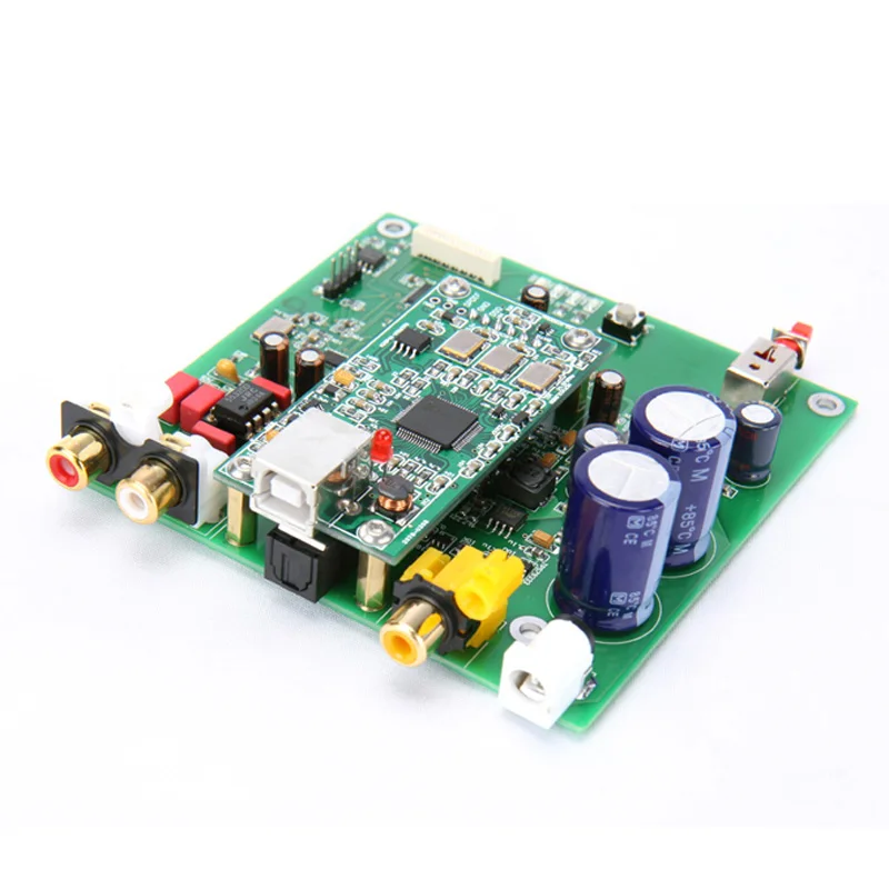 Новый ES9038 Q2M I2S DSD Декодер коаксиальный вход волокна DAC декодирующая плата для