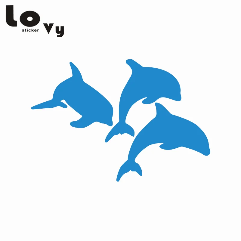 Виниловая настенная наклейка Dolphins креативная мультяшная Настенная Наклейка с