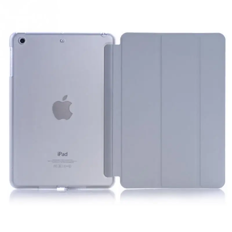 Grey Ультратонкий Тонкий чехол для планшета для iPad mini 4, чехол с откидной крышкой, магнитный складной чехол из ПВХ A1538 A1550, Чехол для iPad mini 4, флип, умный чехол - Цвет: Grey
