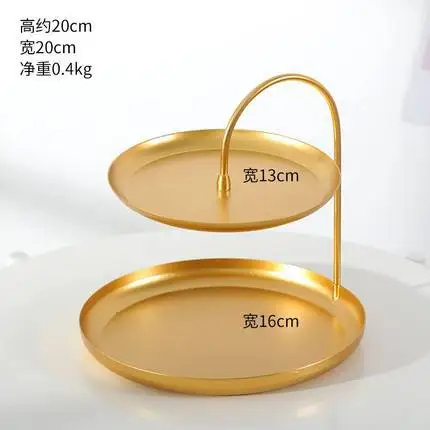 Two Tier Металлические золотые подставки для кексов 2/3 ярусные домашние настольные стеллажи для хранения свадьбы, дня рождения, подставки для пирога, духи, ювелирные изделия, витрины - Цвет: Two Tier