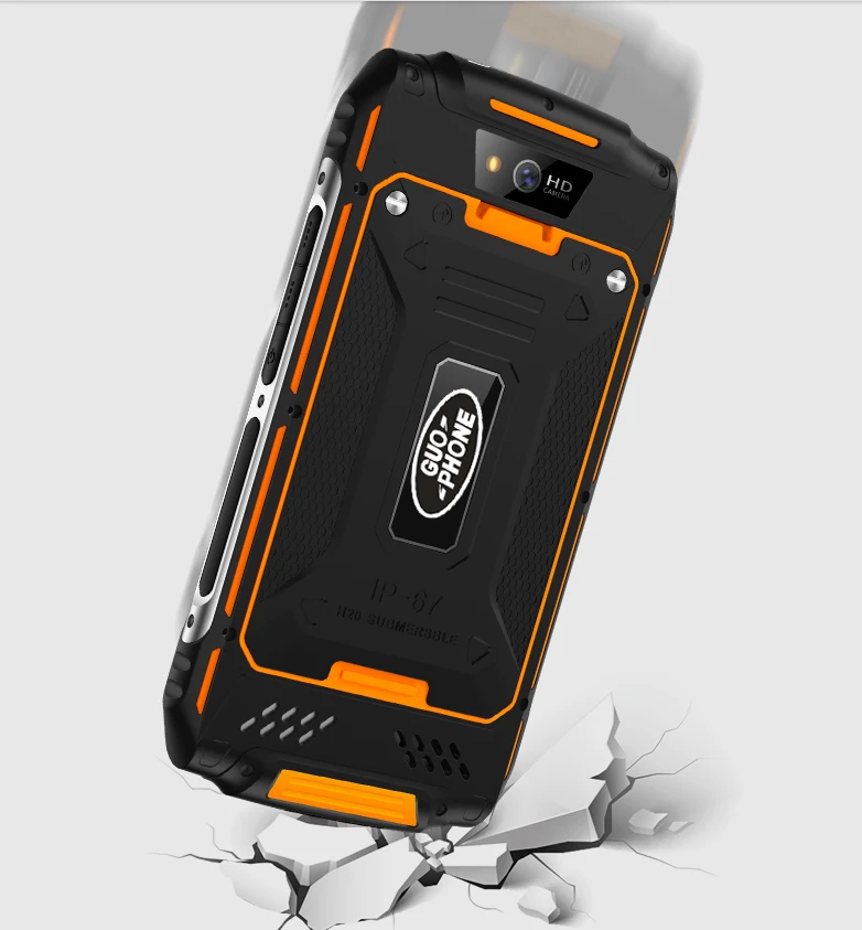 GUOPHONE X2 IP67 MTK6737 четырехъядерный водонепроницаемый смартфон 1280*720 5," ram 2 Гб rom 16 Гб 5500Ah 4G LTE 8MP мобильный телефон
