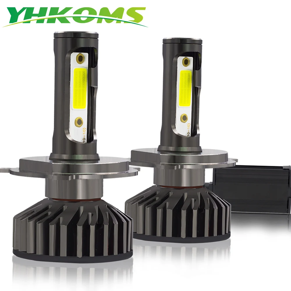 YHKOMS 100 пар Canbus автомобильные фары светодиодный H4 H7 3000K 4300K 6500K 8000K Светодиодные