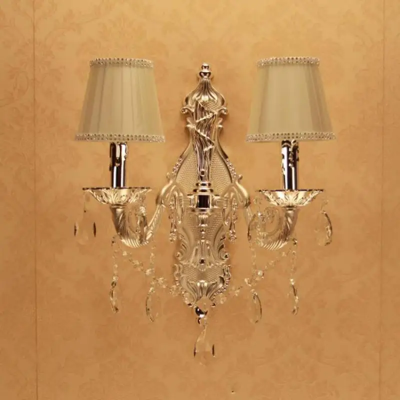 2 рычага лестницы Новое Поступление Хрустальная настенная лампа для спальни