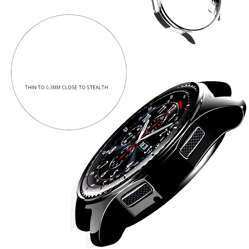 Тонкий Гальванизированный ТПУ чехол для Samsung Gear S3 Classic/Frontier Смарт-часы покрытие