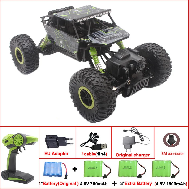 Машинка с дистанционным управлением радиоуправляемая 4WD 2 4G 1/18 4х4 для вождения