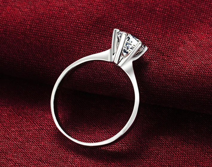 Новое популярное классическое обручальное кольцо 6 когтей ААА сердечки и стрелы