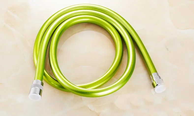 Bathroom Colorful 1.5m Pvc Shower Hose Red Green Silver For Choose G1/2&quot Connector Tangle-free | Строительство и ремонт