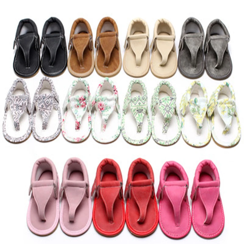 

Baby Girl Sandals Summer Shoes Flats Rubber Sole Girl Floral Sandals Fit For 0-12M PU Leather Baby Shoes Sandale Bebe Garcon