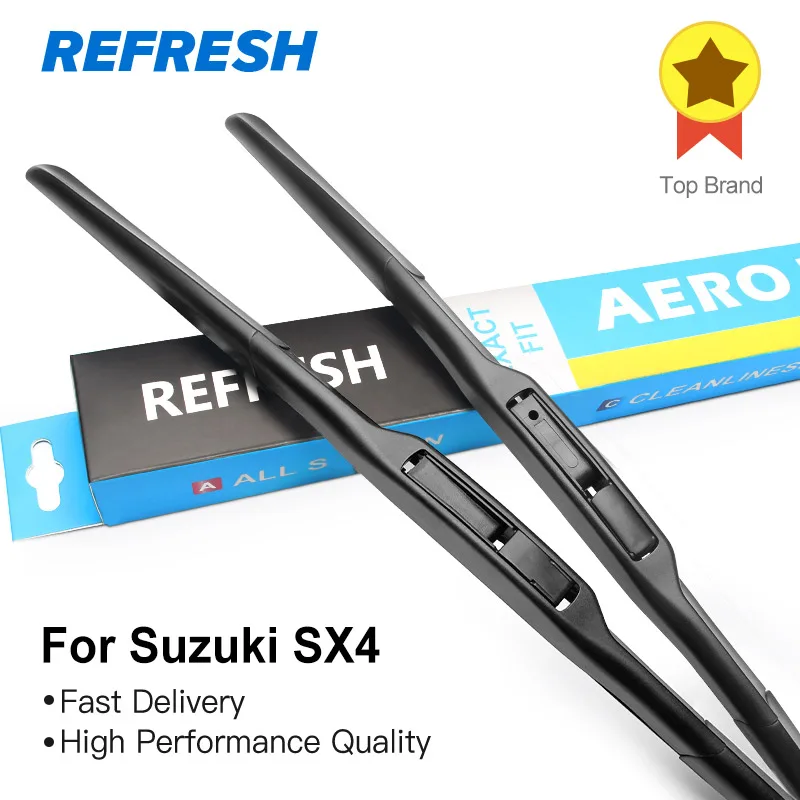 REFRESH Щетки стеклоочистителя для Suzuki SX4 / SX4 S-Cross Fit Hook Arms 2006 2007 2008 2009 2010 2011 2012 2013 2014 2015 2016 2017 2018