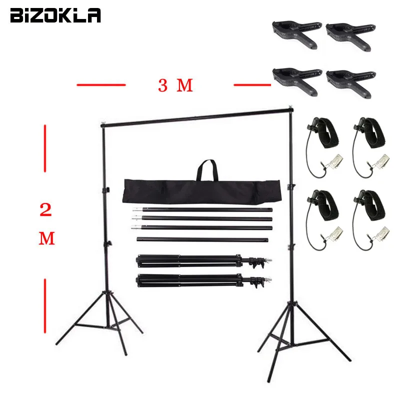 7x10Ft (2*3 м) регулируемый Задний план Поддержка Стенд Фото фон перекладину комплект
