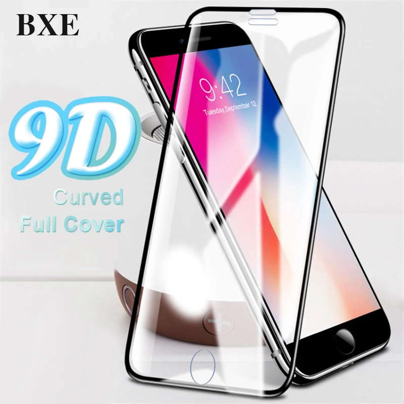BXE 9D полное покрытие закаленное стекло для iPhone 11 Pro X XR XS Max 5 5S 5C SE 6 6s 7 8 Plus Защита