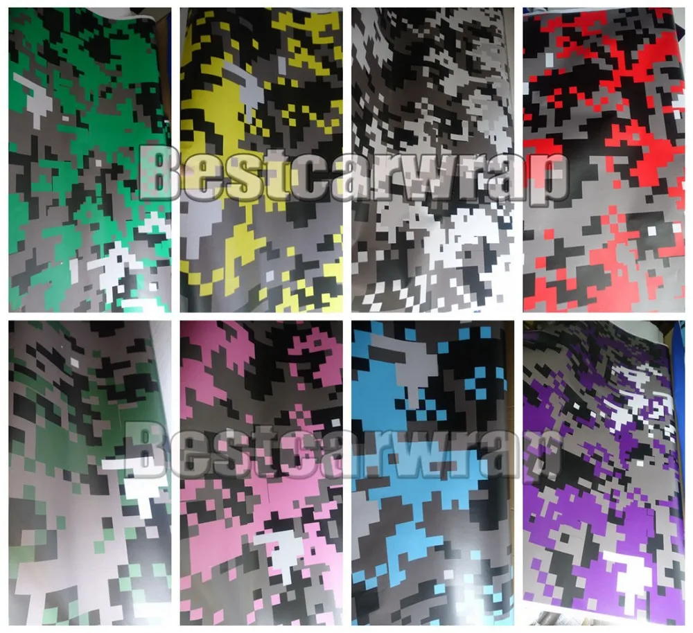 Красный цифровой печатью тигра Camo Виниловая пленка для оклеивания автомобилей