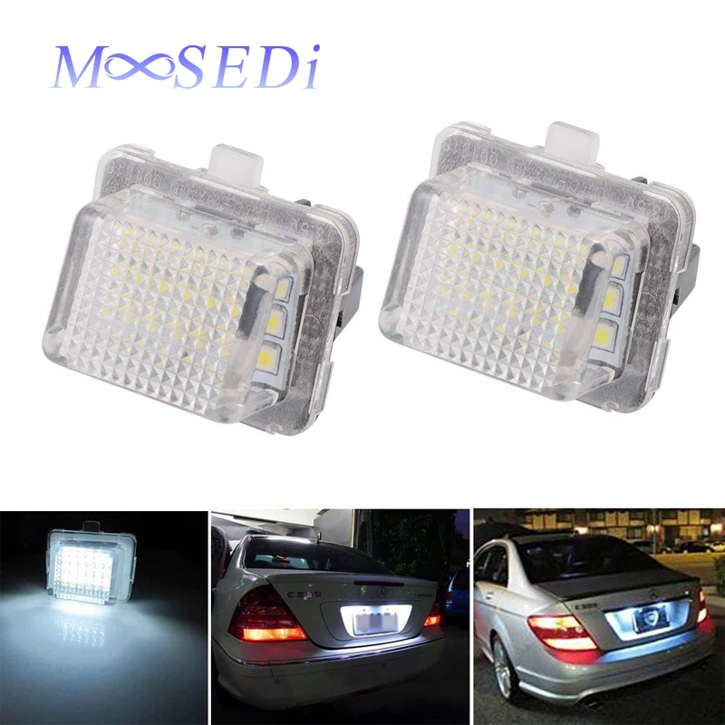 MOOSEDi 2 шт. автомобильный T10 W5W светодиодный номерной знак для Mercedes Benz W204(5D) W212 W216 W221