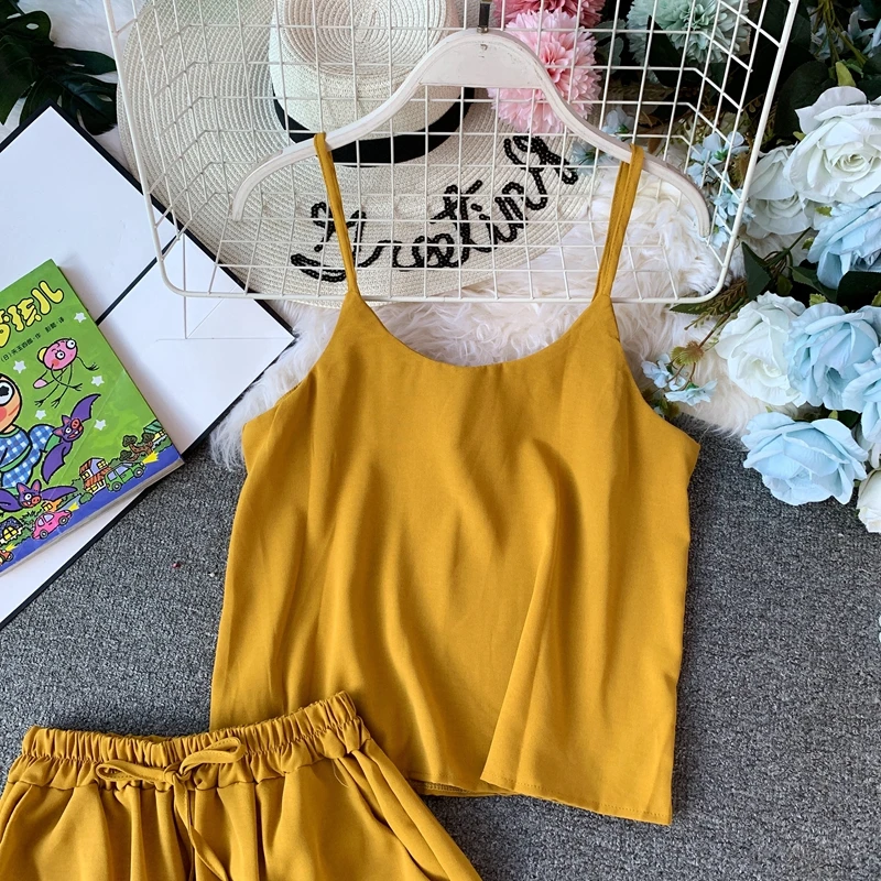 ALPHALMODA Лето Осень женский жакет с длинным рукавом+ топ на бретельках+ шорты повседневный комплект из 3 предметов женский однотонный наряд