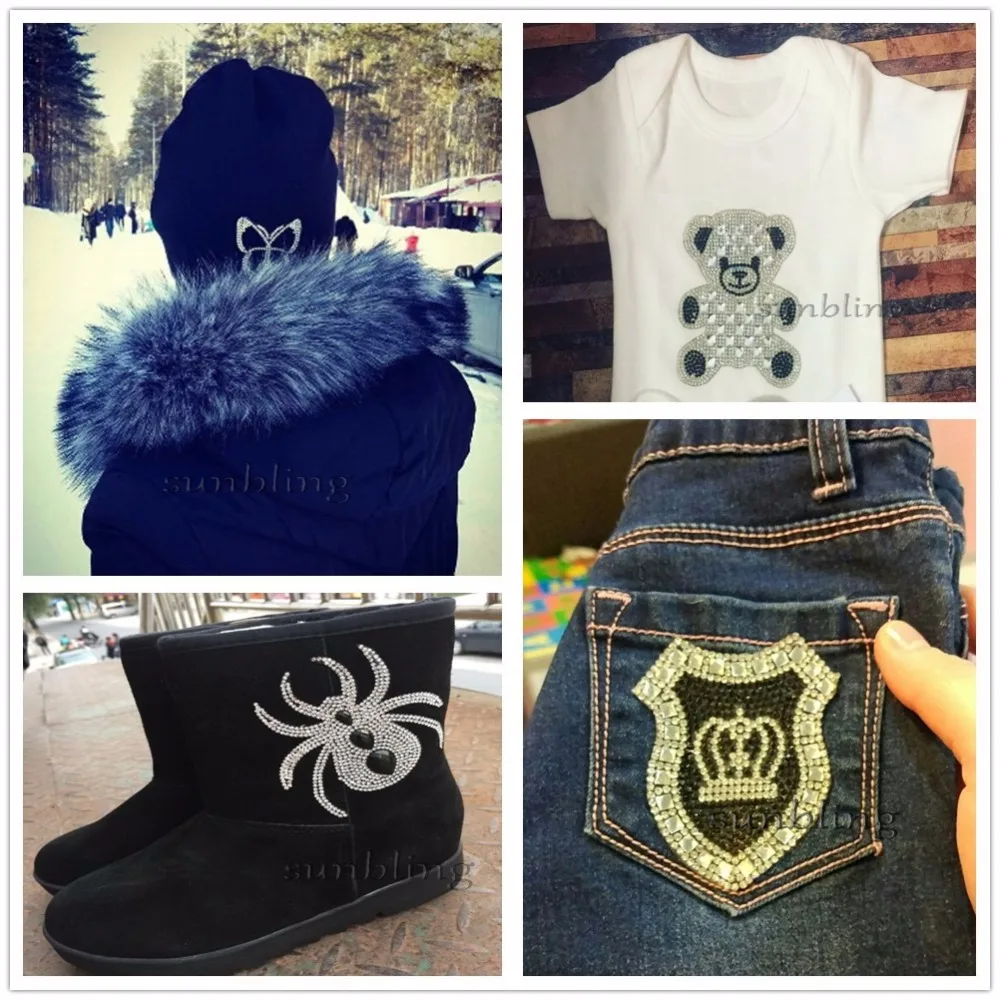 Новый Дизайн нашивки с DMC класс горячей фиксации Стразы ручной работы утюгом