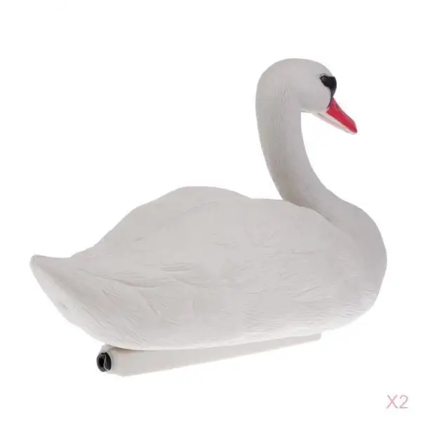 2pcs Swan Hunting Decoys Floating Goose Garden Decors Yard Scarer Highly simulated 3D lifelike | Спорт и развлечения