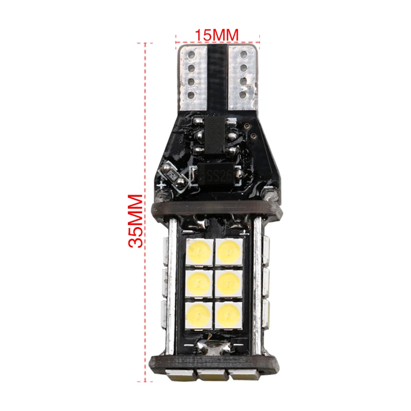 2 шт. T15 W16W 921 912 1200Lm 3030 SMD СВЕТОДИОДНЫЙ CANBUS NO OBC Ошибка резервного копирования