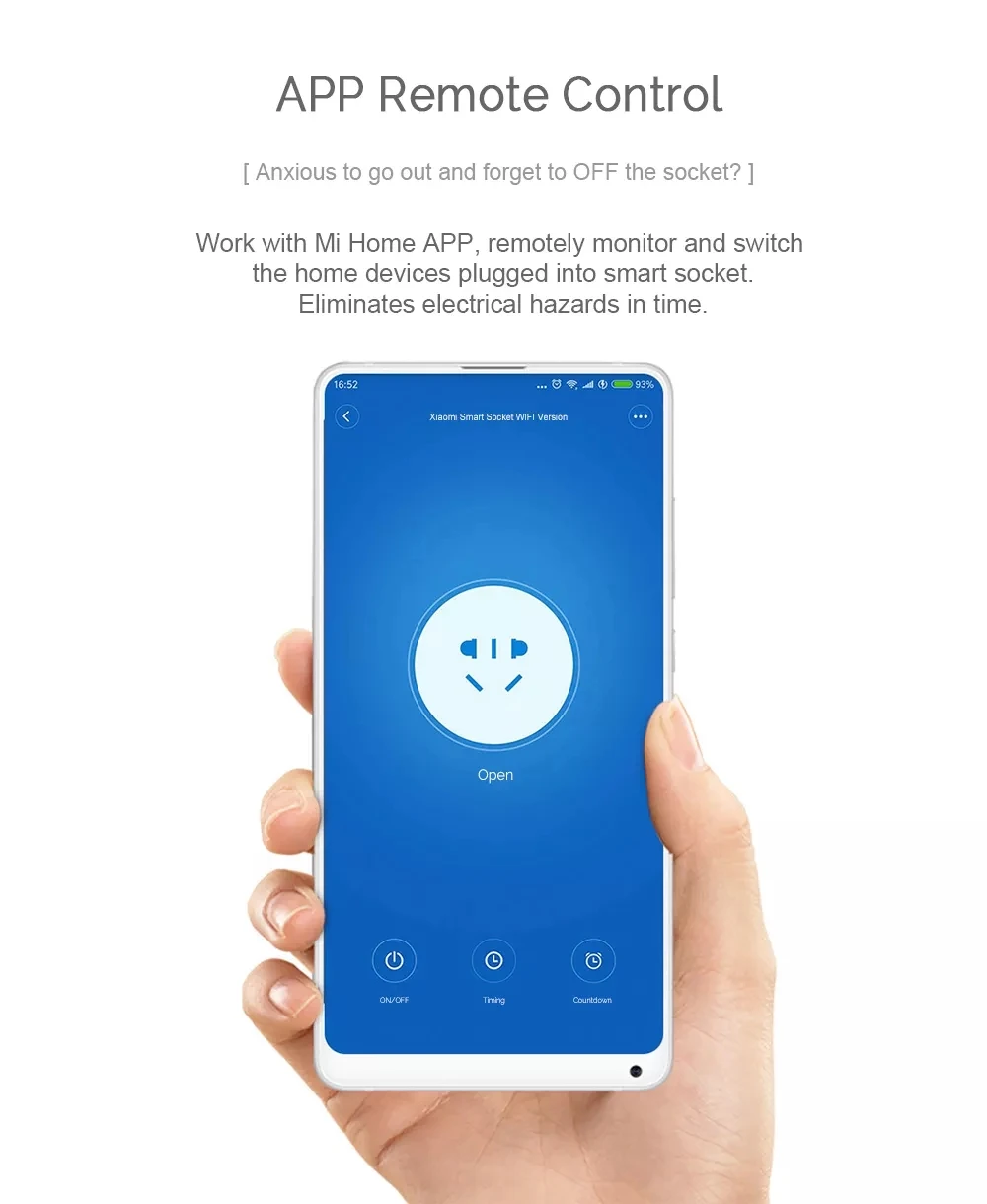 Xiaomi Mijia умная розетка с Wi-Fi версия WiFi беспроводной адаптер дистанционным