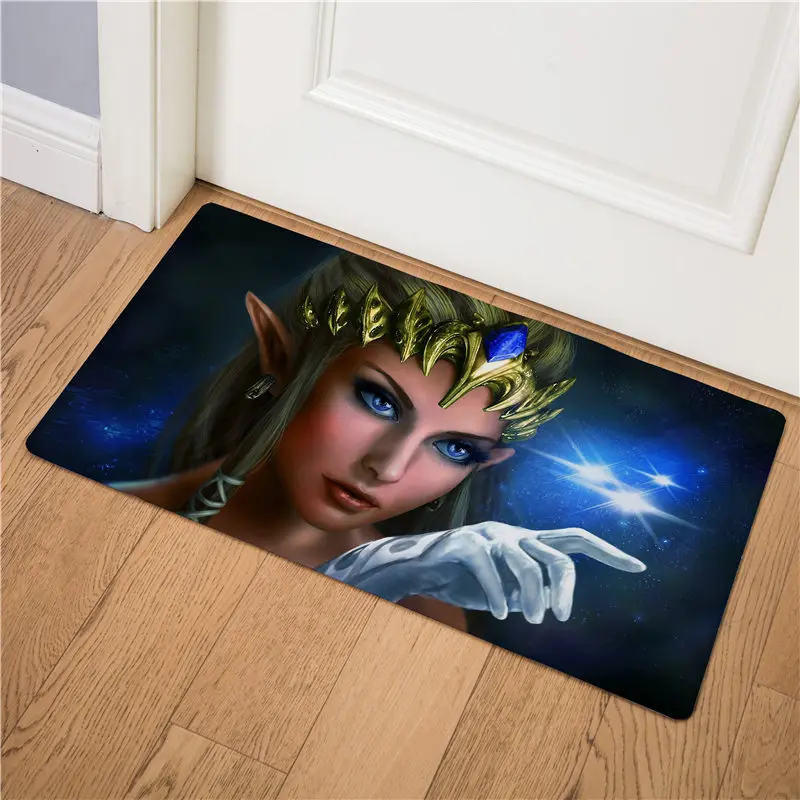Мультяшная Легенда о Zelda, коврик для входной двери, ПВХ, напольный коврик, нескользящий, кухонный ковер, легко чистится, дверной коврик, водонепроницаемый коврик, Забавный ковер - Цвет: 7