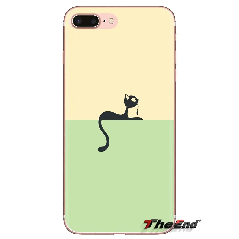 Drawing Cat Soft Transparent Shell Covers For Samsung Galaxy A3 A5 A7 A9 A8 Star A6 Plus 2018 2015 2016 2017 |