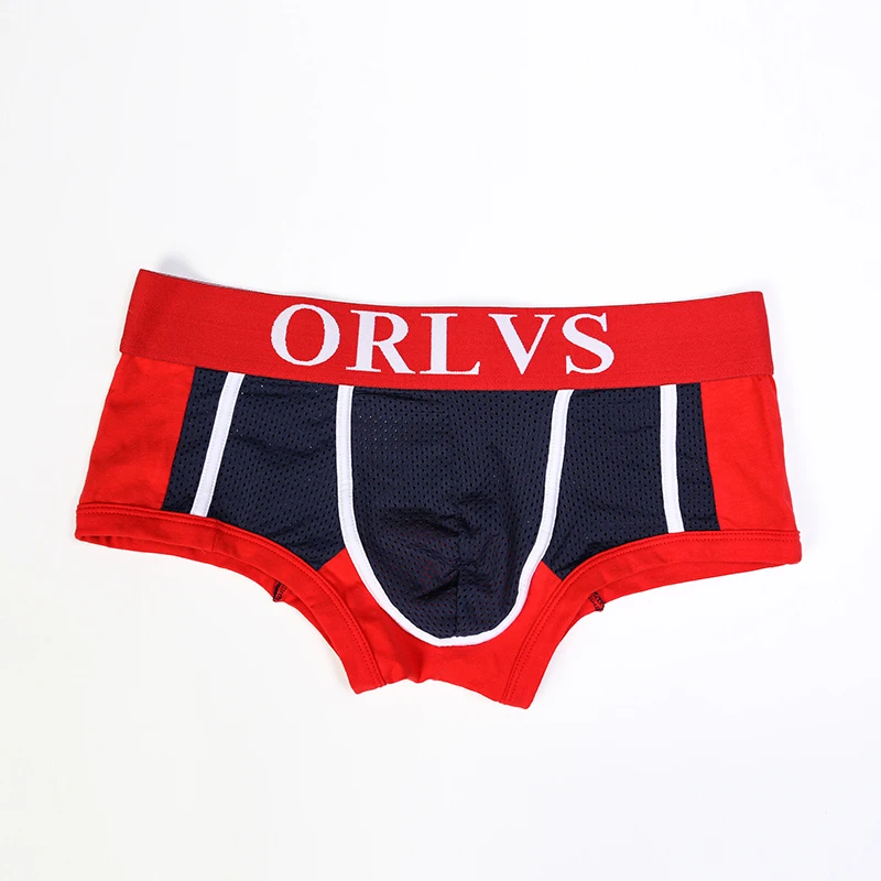 Новинка, бренд ORLVS, сексуальное мужское нижнее белье, боксеры, Cuecas, игривое, однотонное, для геев, нижнее белье, calzoncillos hombre, слипы, мужские шорты