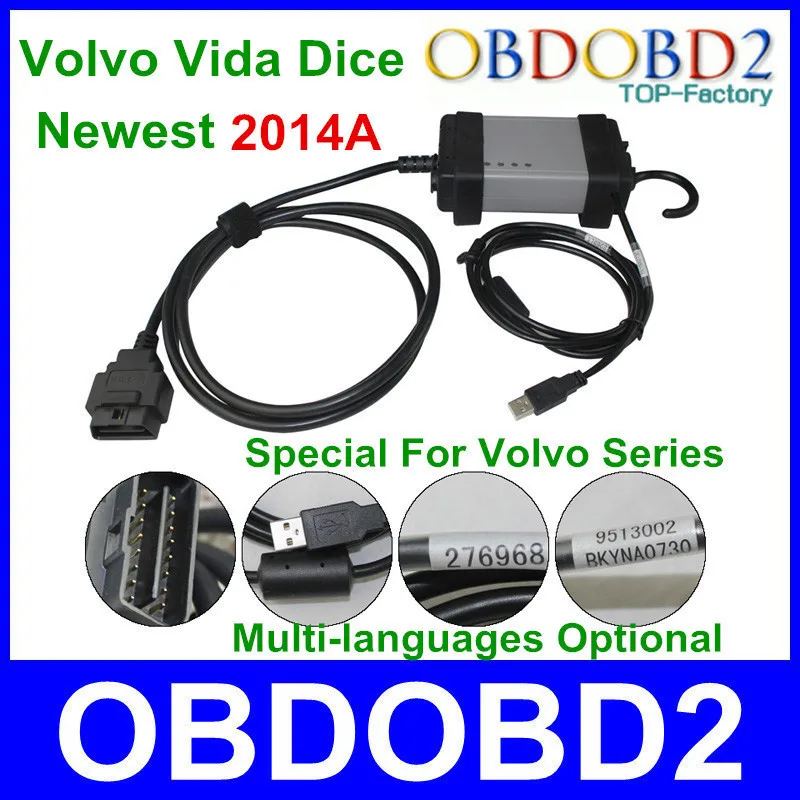 High Quality Volvo Vida Dice 2014 Newest 2014A Version Diagnostic Communication Equipment For Models Free Shipping |