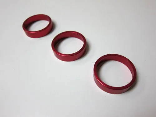 Aluminium Bezel For Climatronic Dial - Set of 3 Rings Rose Red for VW Golf Jetta MK5 Passat B6 EOS New Scirocco Tiguan | Автомобили и