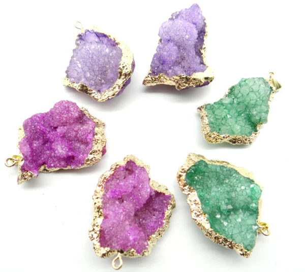 Groothandel титановый кристалл друза кварцевый геодовый камень|Шармы| |