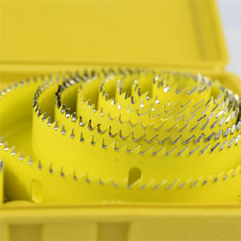 11 шт./16 шт. резак для Holesaw набор из углеродной стали сверла штукатурка дерево Отверстие пила 19-127 мм