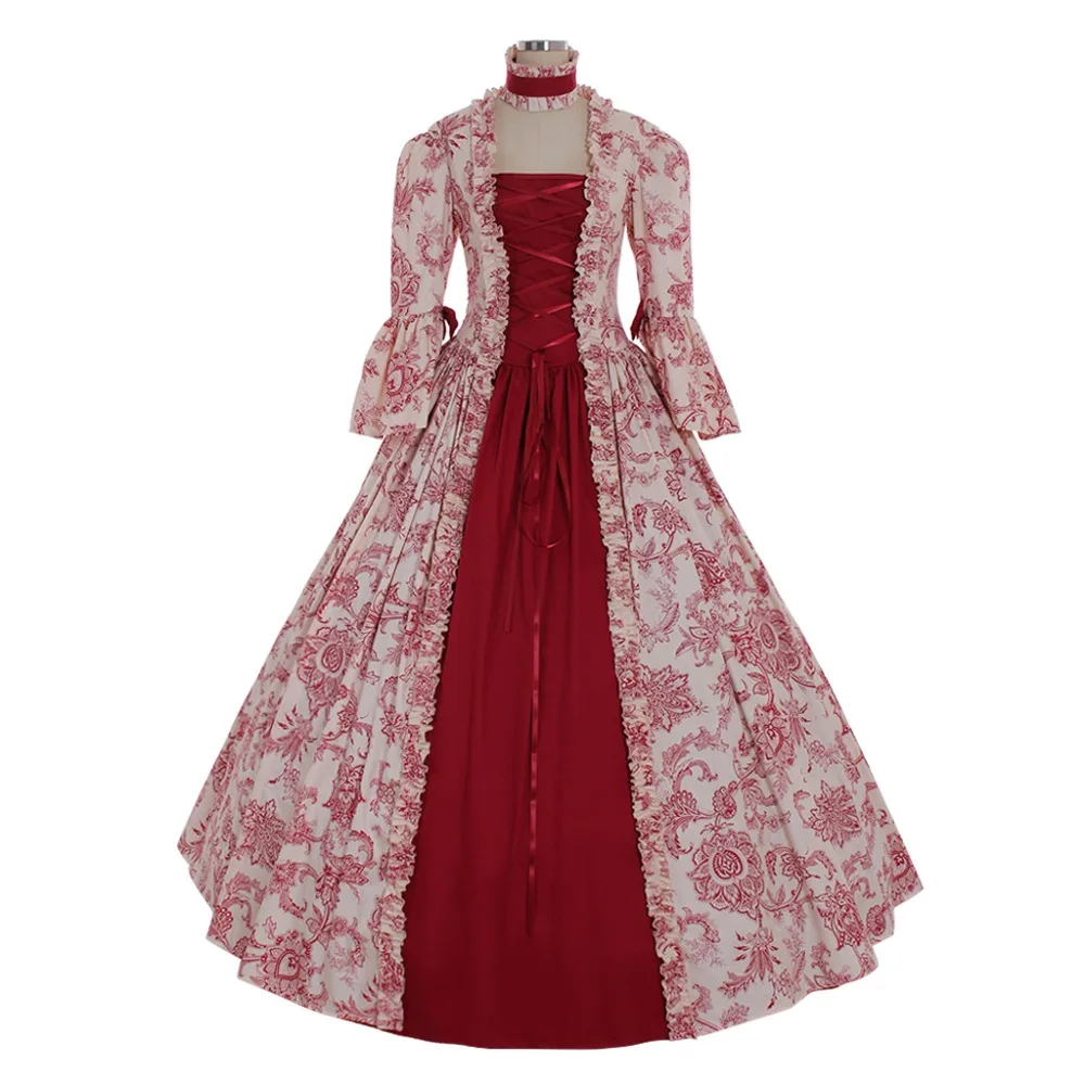 

Cosplaydiy Custom Made Medieval Women Marie Antoinette Baroque Rococo Ball Gown Dress Adult Halloween Fancy Dress L320