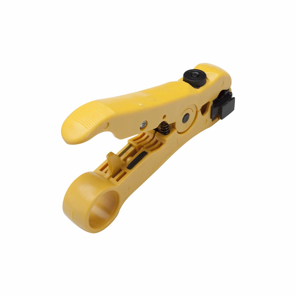 

LBSC Wire Stripper Cutter for Round / Flat UTP Cat5 Cat6 Coax Coaxial Cable Stripping Universal Tool
