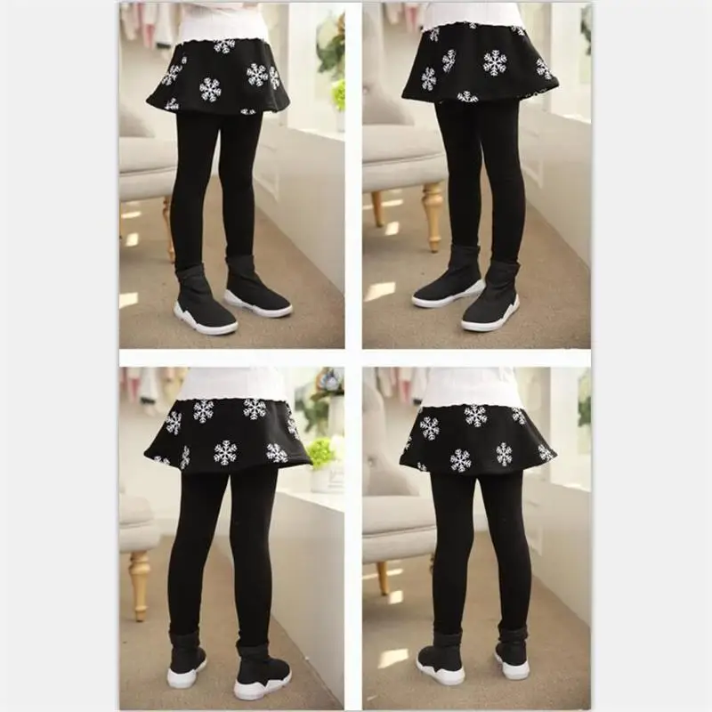 Новое поступление 2018 зимние леггинсы для девочек в розницу многослойная юбка