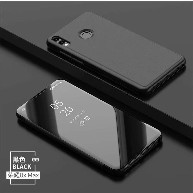 Casing Honor8x Flip Smart Mirror View Case For Huawei Honor 8X Max Stand Leather Cover 8 X |