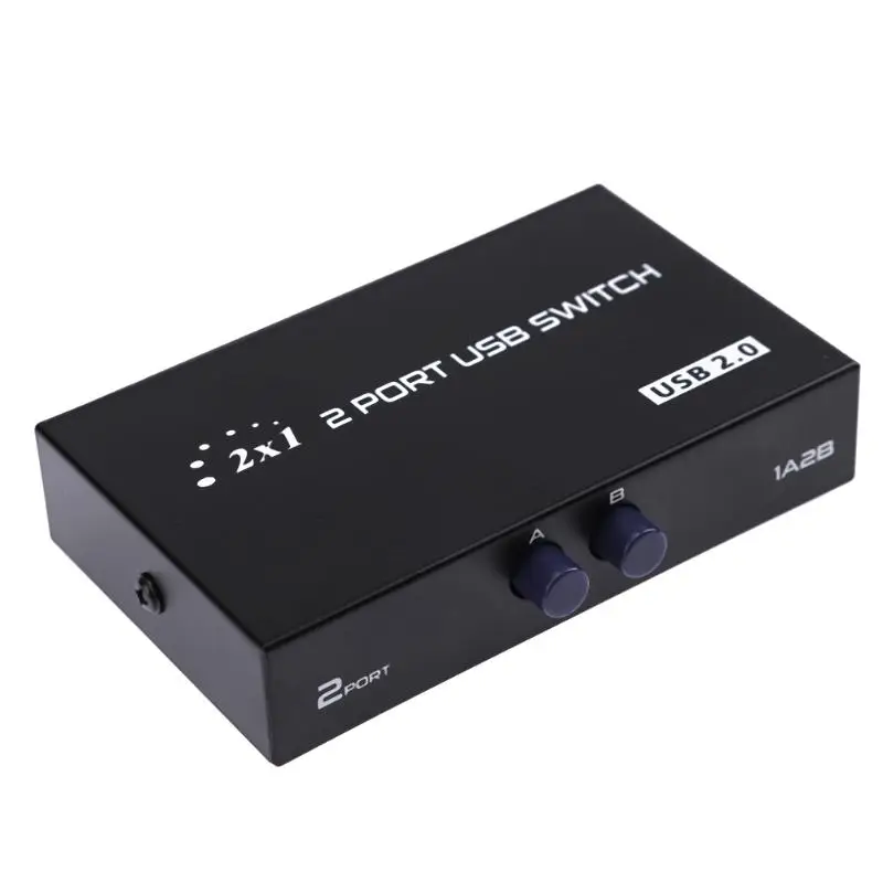 Коммутатор для двух компьютеров с 2 портами USB 0 и поддержкой совместного