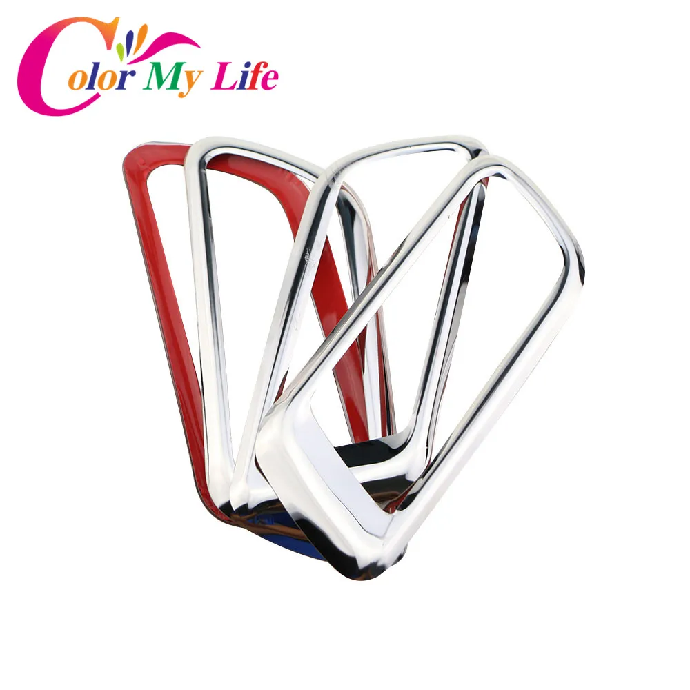 Цветная внутренняя дверная ручка из нержавеющей стали с хромированными