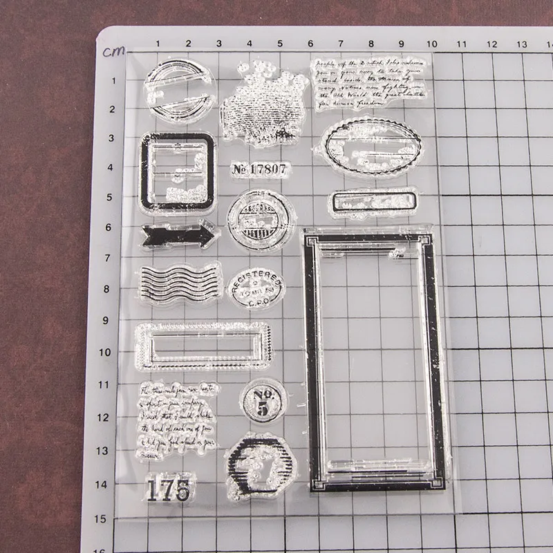 Прозрачный силиконовый штамп/печать для DIY Скрапбукинг/фотоальбом Декоративные