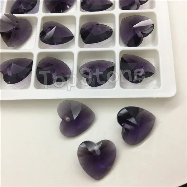 Amethyst T204 20 шт 10 мм 12 мм K9 кристалл от 6228 XILION сердце кулон высокое качество Стразы бусины смешанные цвета для рукоделия ювелирных изделий - Цвет: Amethyst T204