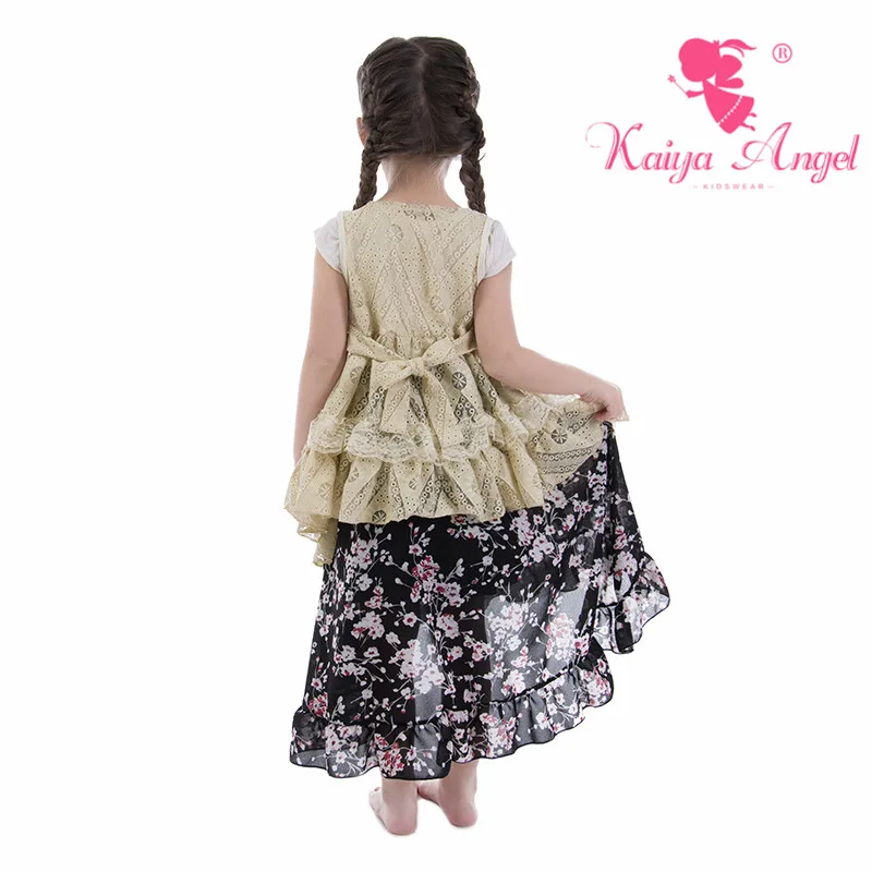 Kaiya Angel/оптовая продажа с фабрики из 3 предметов куртка сеткой и рисунком