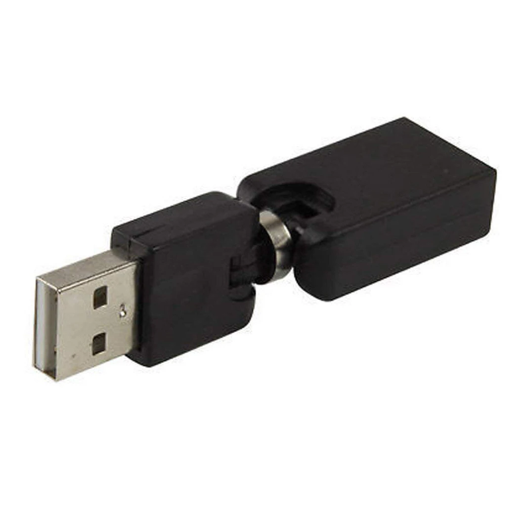 Вращающийся и Поворотный USB 2,0 Тип A штекер для типа A Женский 360 градусов угол вращения адаптер-удлинитель конвертер(2-pack, A