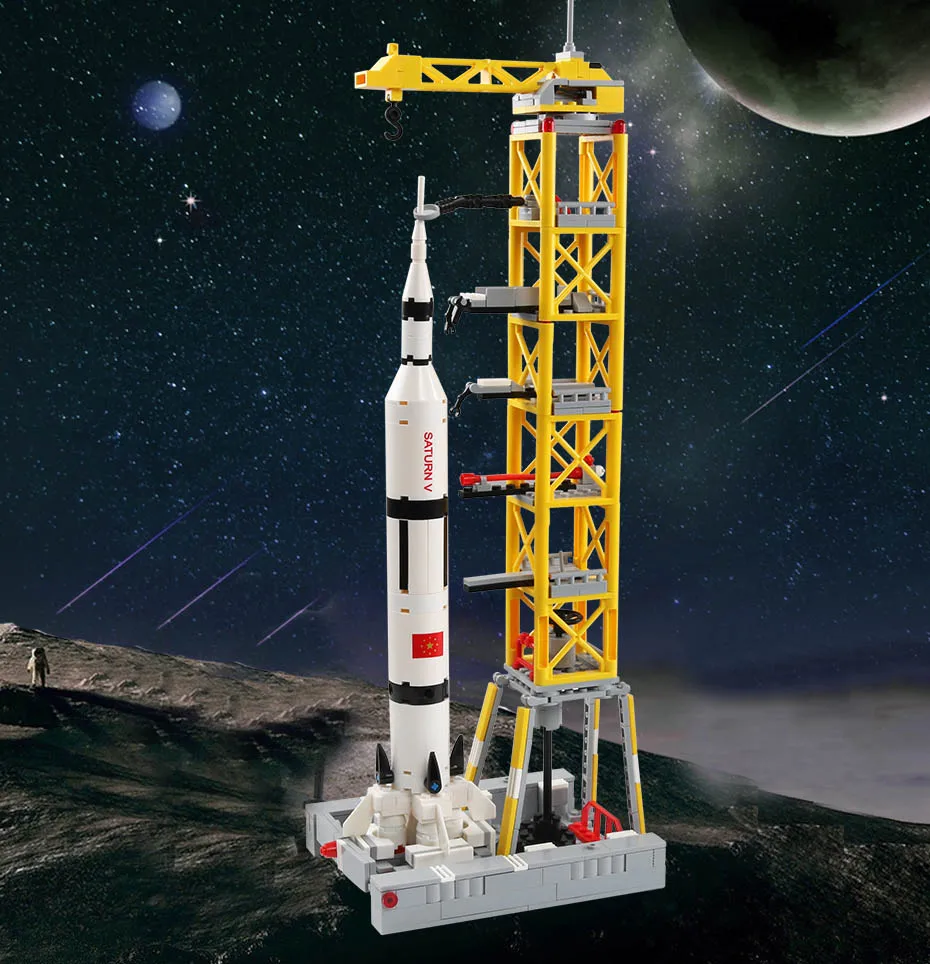 DZ-LX-131 1043+ шт авиационные блоки внешний космический корабль спутниковая модель строительные блоки DIY Кирпичи Блоки строительные игрушки для детей - Цвет: DZ-LX-131