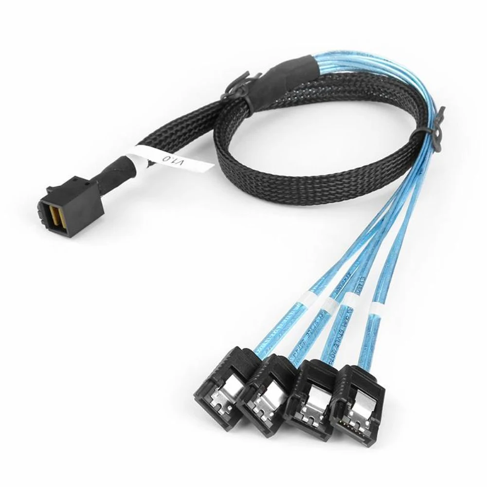 7 Pin SAS разъемы для карт алюминиевый фольга силовой серверный жесткий диск кабель