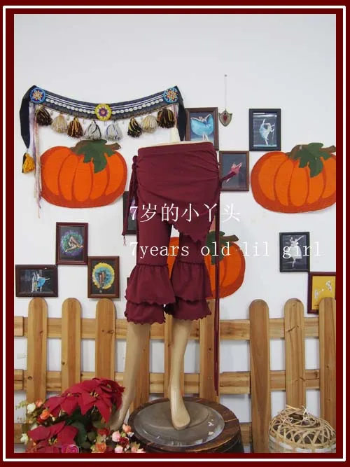 Хлопковые облегающие брюки из лайкры для танца живота с оборками готическая