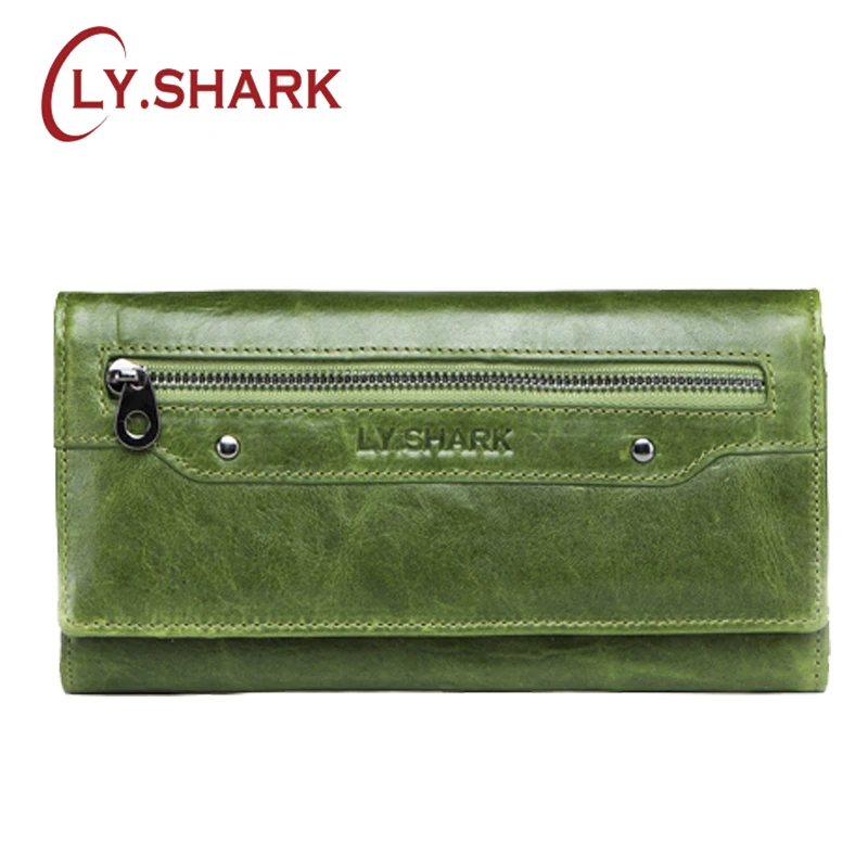 LY. SHARK женский кошелек из натуральной кожи клатч сумка для леди держатель
