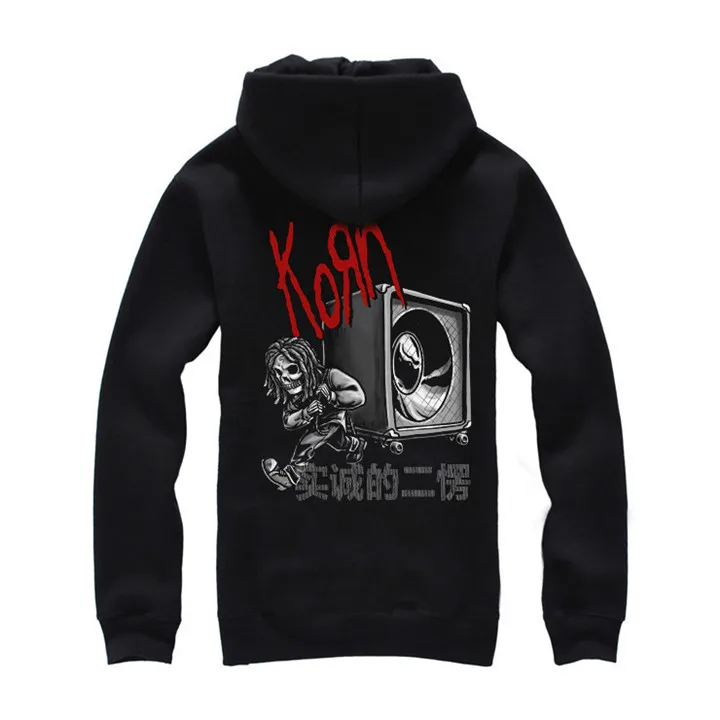 Толстовка Korn на молнии толстовка с капюшоном в стиле рок куртка панк hardrock из