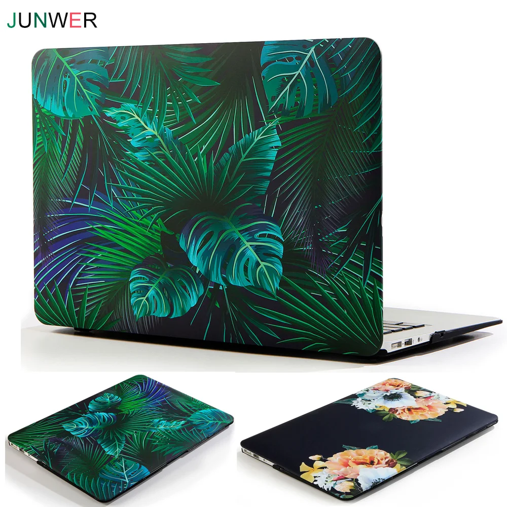JUNWER красивый чехол с принтом для Apple Macbook Air Pro Retina 11 12 13 15 ноутбука Mac book сенсорной