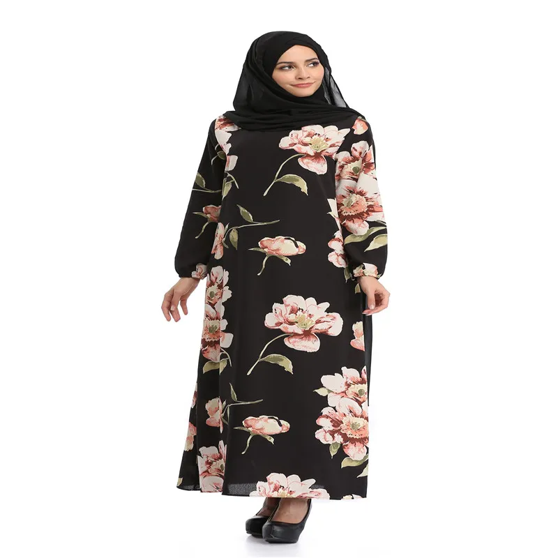 Женские длинные мусульманские платья абайя элегантные модные повседневные