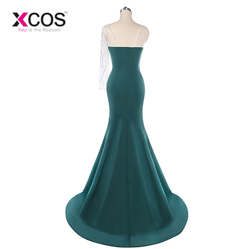 Robe De Soiree длинное зеленое вечернее платье с русалочкой вечерние элегантные платья