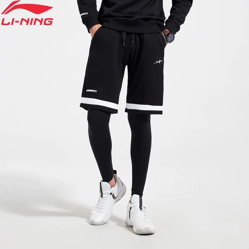 Мужские спортивные брюки Li-Ning BAD FIVE для баскетбола прямые с подкладом и карманами